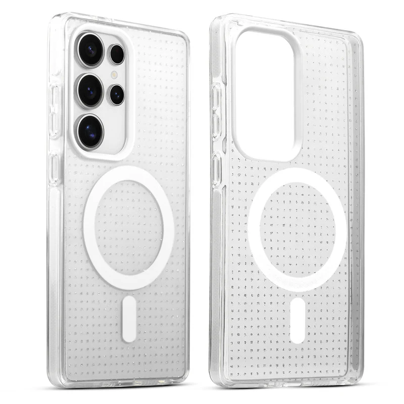 Stunning Dual Shade Starry Wireless Charging Support Hard Back Case for Samsung S23 Ultra 5G with Colourful Raised Camera Edges - Image 19