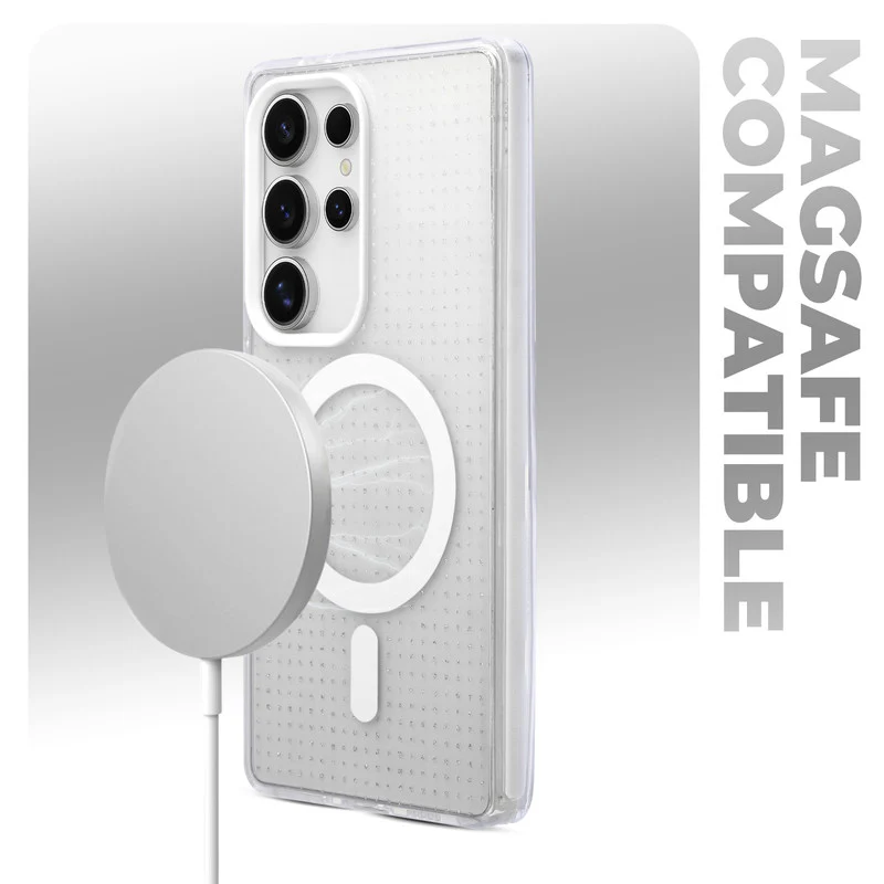 Stunning Dual Shade Starry Wireless Charging Support Hard Back Case for Samsung S23 Ultra 5G with Colourful Raised Camera Edges - Image 21