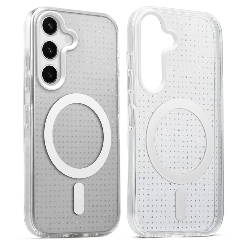 Stunning Dual Shade Starry Wireless Charging Support Hard Back Case for Samsung S24 5G with Colourful Raised Camera Edges - Image 31