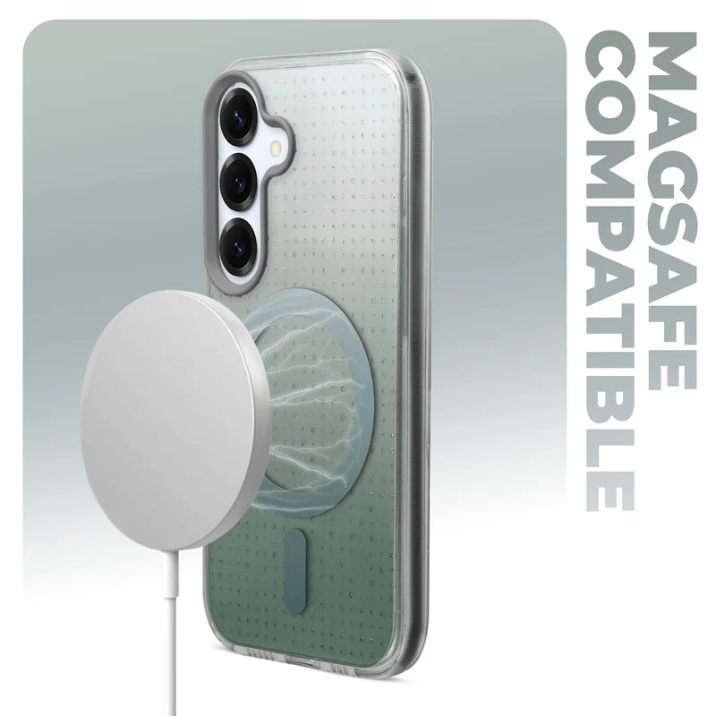 Stunning Dual Shade Starry Wireless Charging Support Hard Back Case for Samsung S25 5G with Colourful Raised Camera Edges - Image 15
