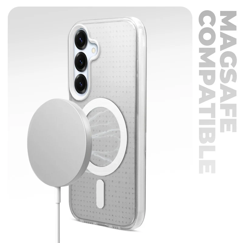 Stunning Dual Shade Starry Wireless Charging Support Hard Back Case for Samsung S25 5G with Colourful Raised Camera Edges - Image 33