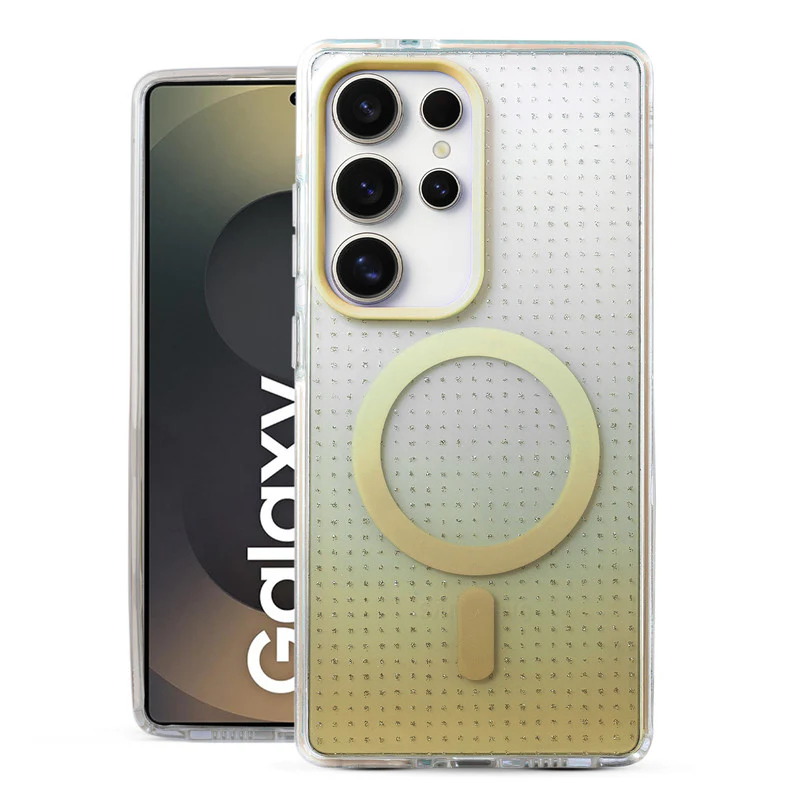 Stunning Dual Shade Starry Wireless Charging Support Hard Back Case for Samsung S25 Ultra 5G with Colourful Raised Camera Edges - Image 22