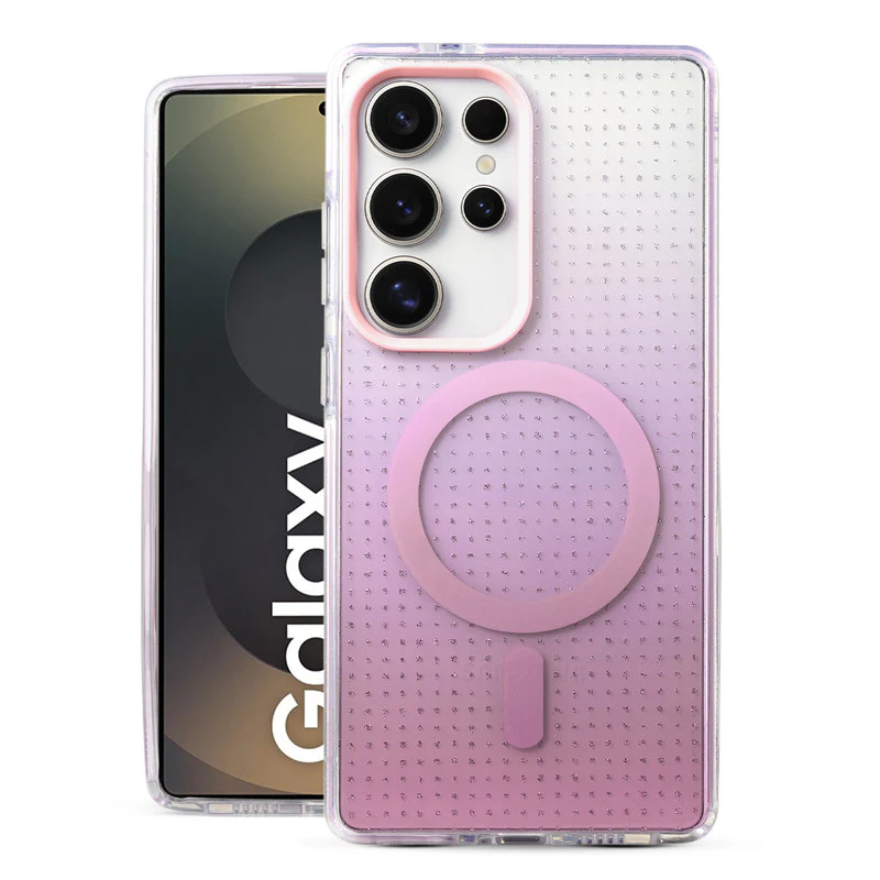 Stunning Dual Shade Starry Wireless Charging Support Hard Back Case for Samsung S25 Ultra 5G with Colourful Raised Camera Edges - Image 34