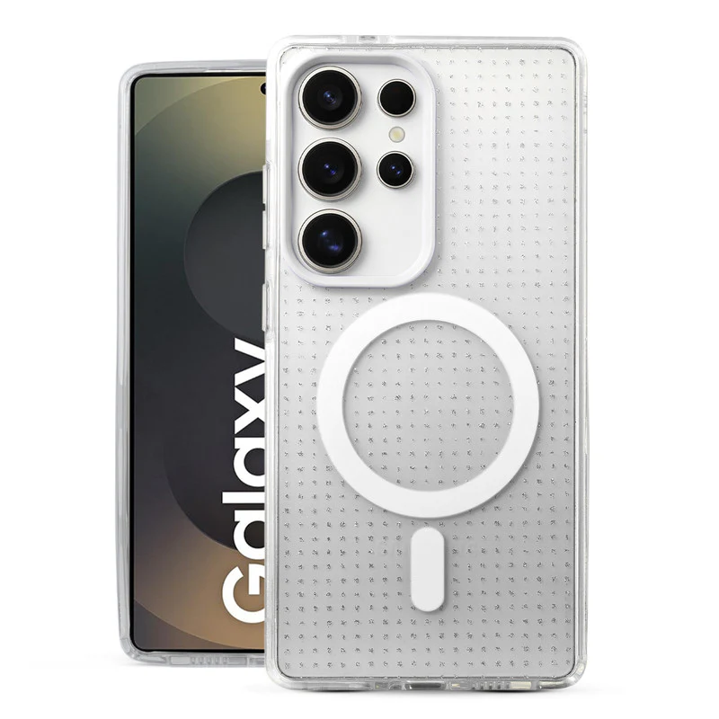 Stunning Dual Shade Starry Wireless Charging Support Hard Back Case for Samsung S25 Ultra 5G with Colourful Raised Camera Edges - Image 40