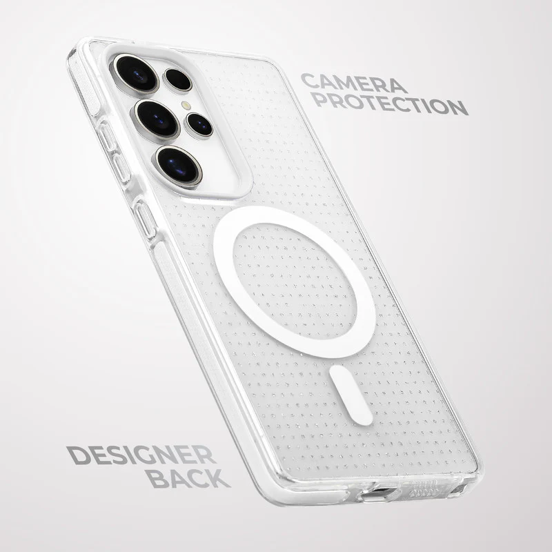 Stunning Dual Shade Starry Wireless Charging Support Hard Back Case for Samsung S25 Ultra 5G with Colourful Raised Camera Edges - Image 42