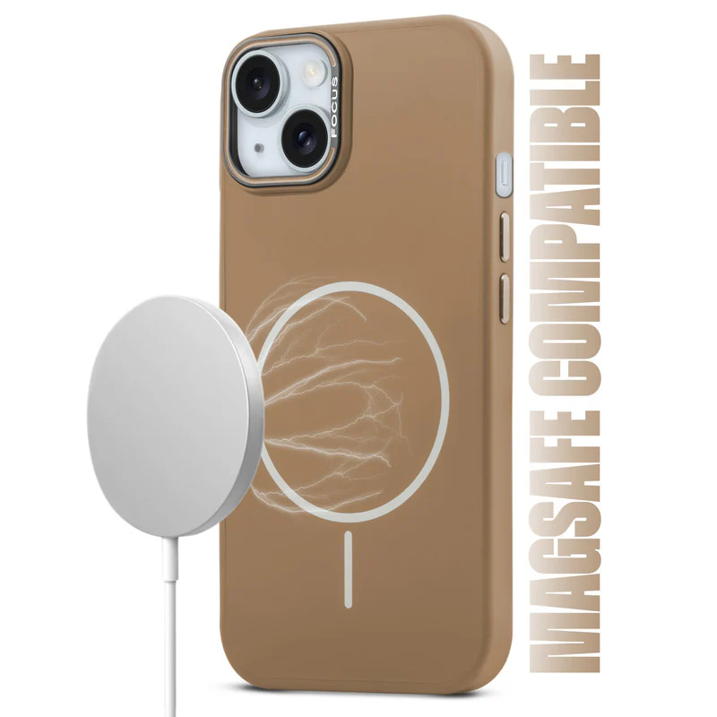 Stylish Wireless Charging Support Compatible Liquid Silicone Hard Back Case For Apple iPhone 14 - Image 10