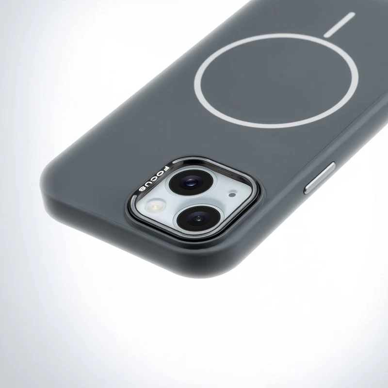 Stylish Wireless Charging Support Compatible Liquid Silicone Hard Back Case For Apple iPhone 14 - Image 17