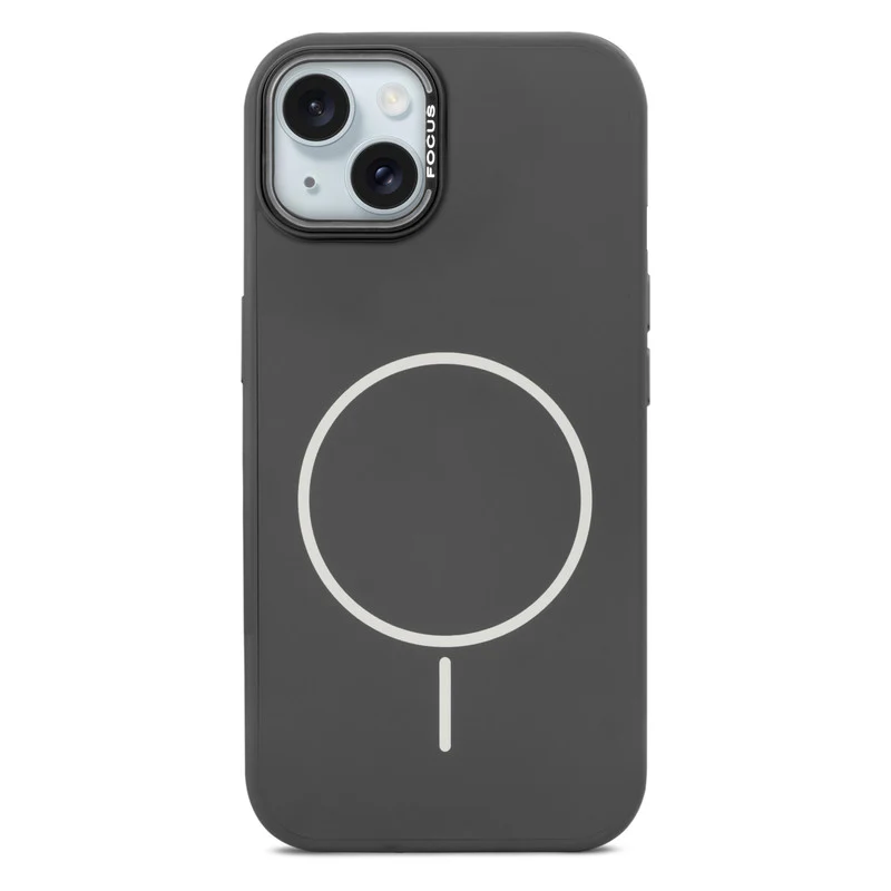 Stylish Wireless Charging Support Compatible Liquid Silicone Hard Back Case For Apple iPhone 14 - Image 3