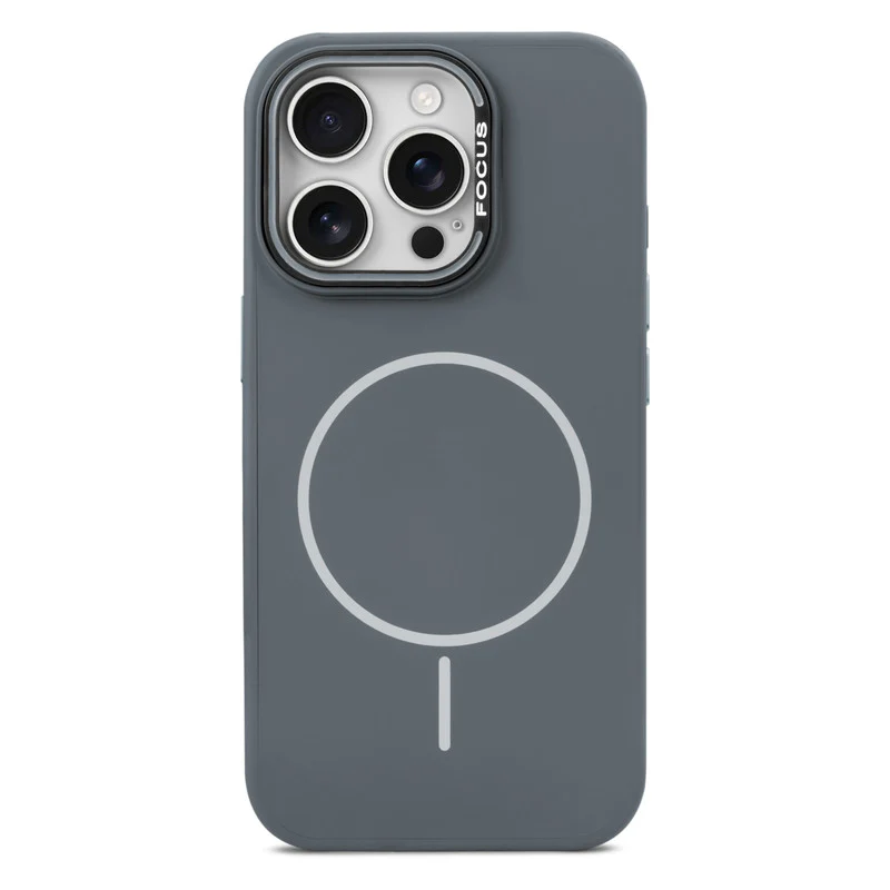 Stylish Wireless Charging Support Compatible Liquid Silicone Hard Back Case For Apple iPhone 15 Pro Max - Image 15