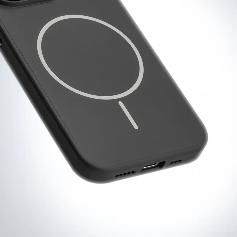 Stylish Wireless Charging Support Compatible Liquid Silicone Hard Back Case For Apple iPhone 15 Pro Max - Image 6