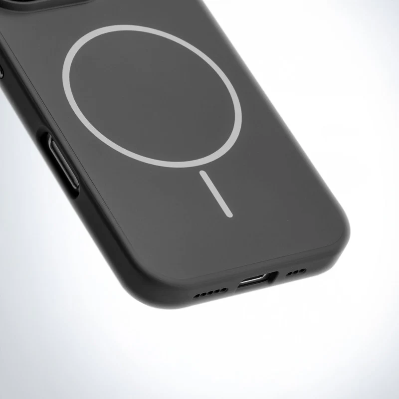 Stylish Wireless Charging Support Compatible Liquid Silicone Hard Back Case For Apple iPhone 16 Plus - Image 6