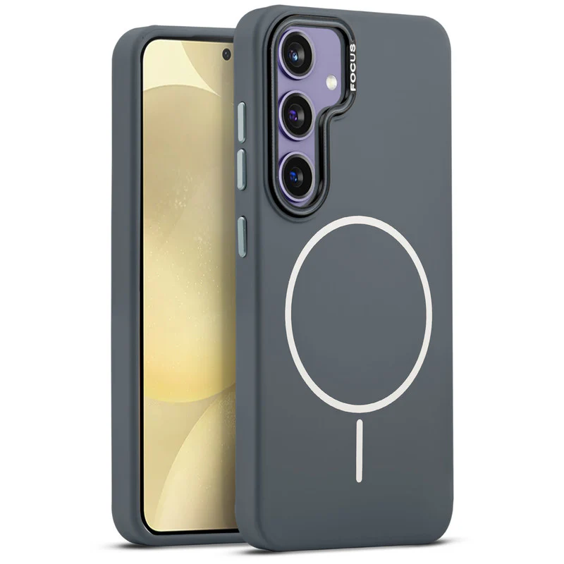 Stylish Wireless Charging Support Compatible Liquid Silicone Hard Back Case For Samsung S25 5G - Image 13