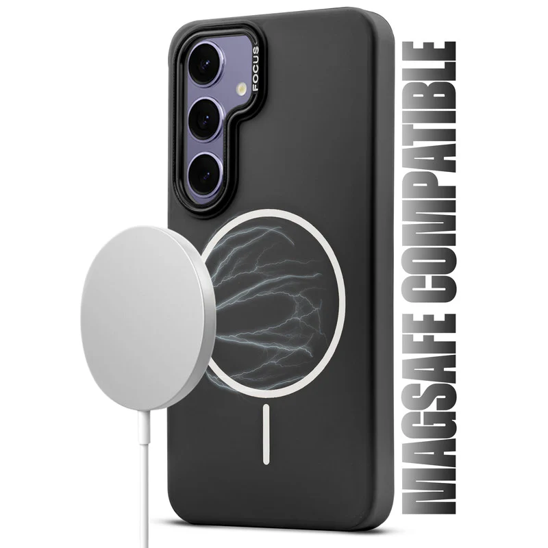 Stylish Wireless Charging Support Compatible Liquid Silicone Hard Back Case For Samsung S25 Plus 5G - Image 4