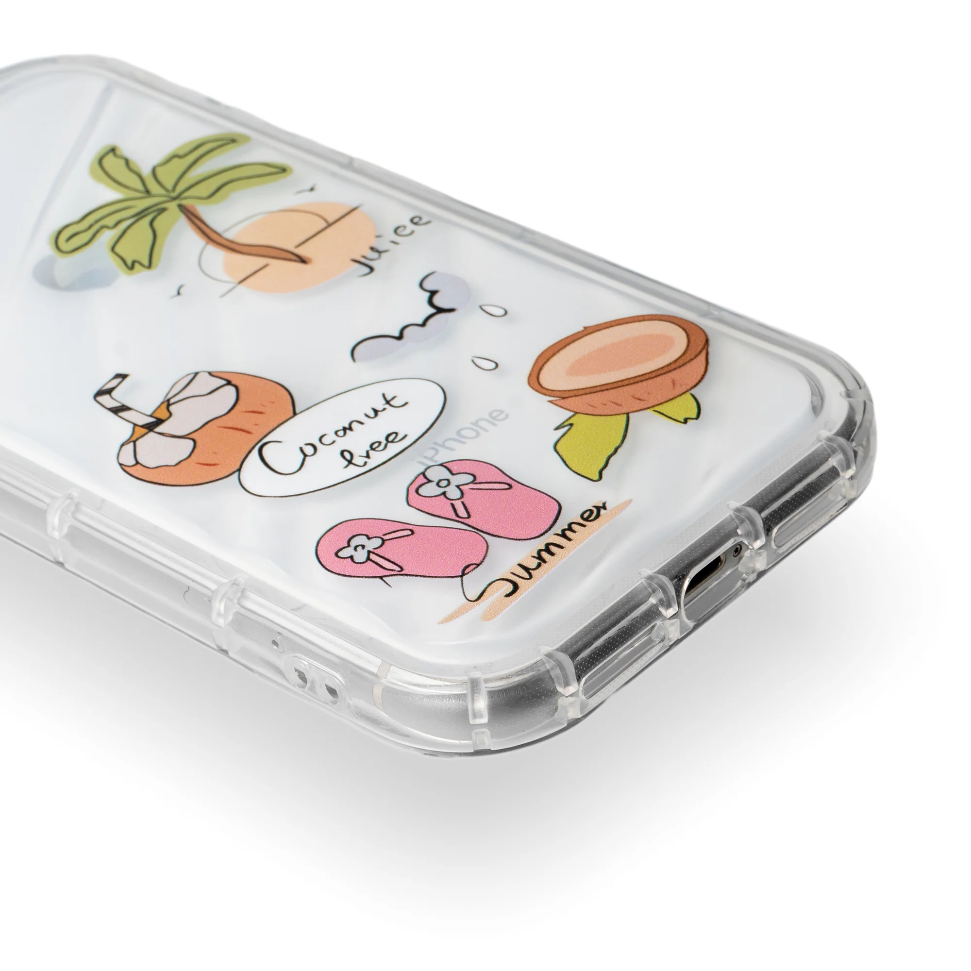 Summer Printed Transparent Back Cover for Apple iPhone 14 Pro - Image 6