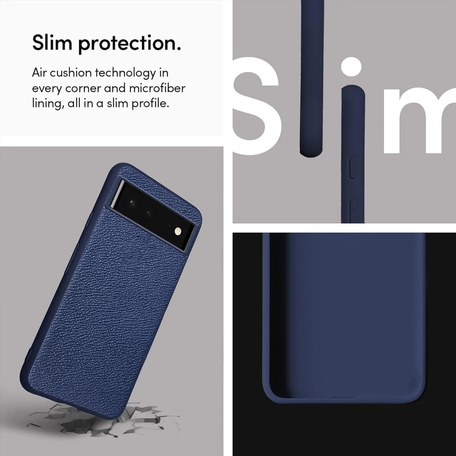 Synthetic Leather Back Cover Case for Google Pixel 6 | Shockproof Protective Cover - Image 19