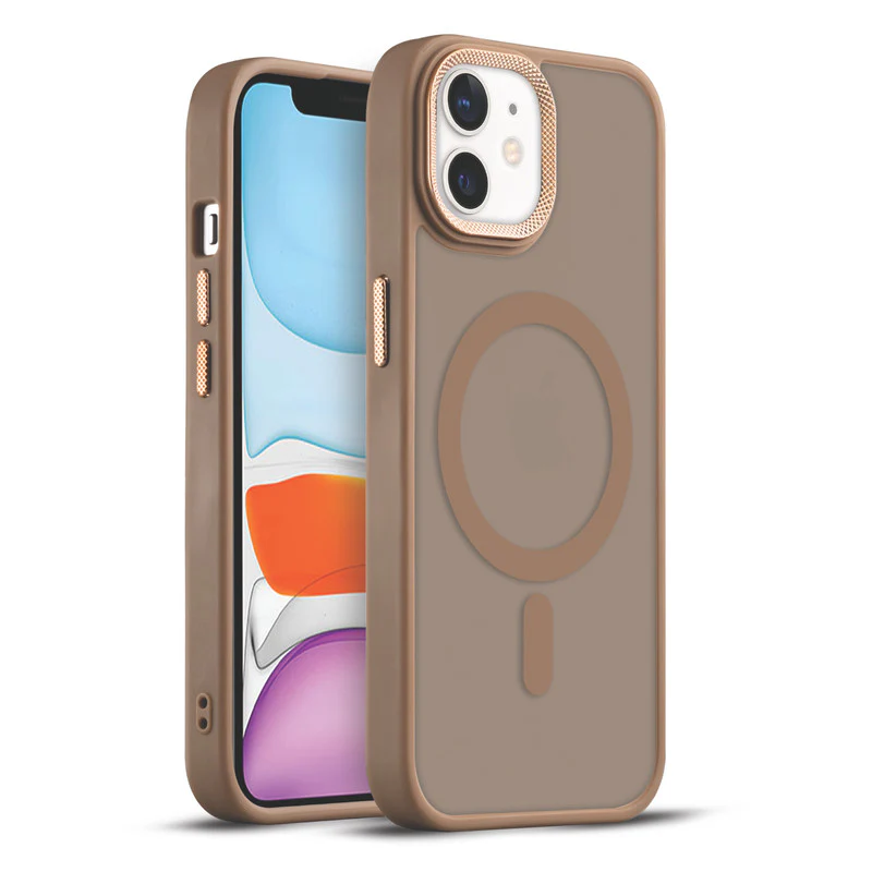 Textured Metal Ring Wireless Charging Support Back Case For Apple iPhone 11 - Image 13