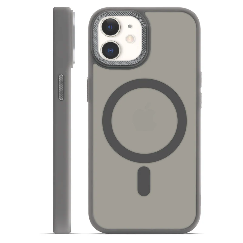 Textured Metal Ring Wireless Charging Support Back Case For Apple iPhone 11 - Image 6