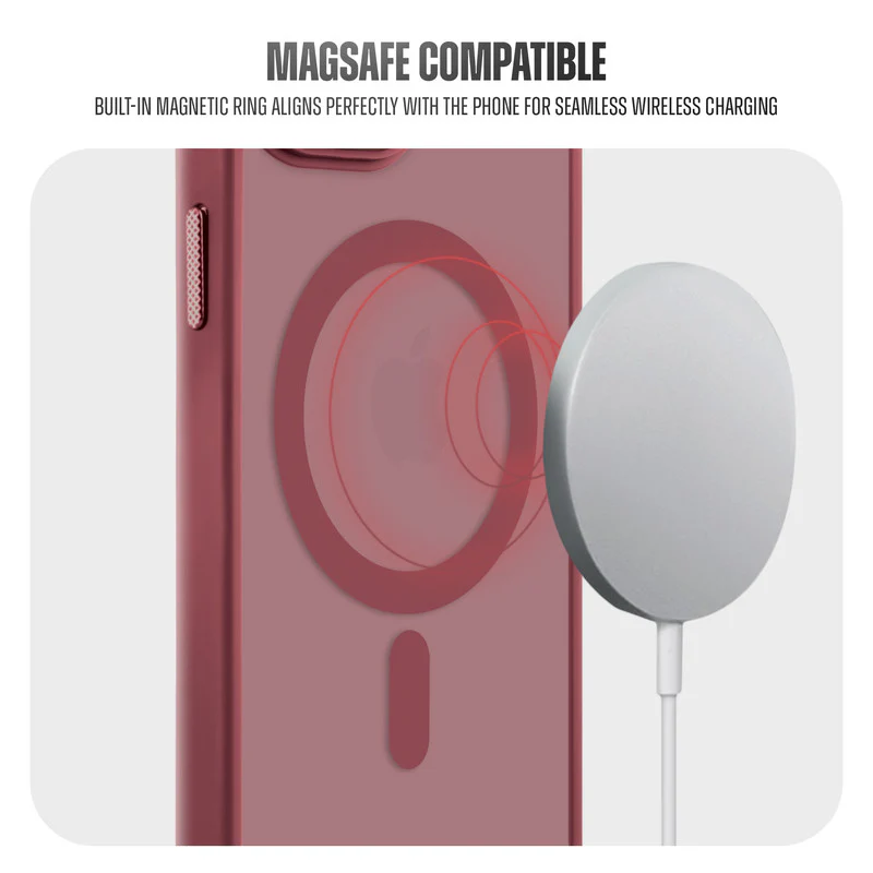 Textured Metal Ring Wireless Charging Support Back Case For Apple iPhone 14 Pro - Image 28