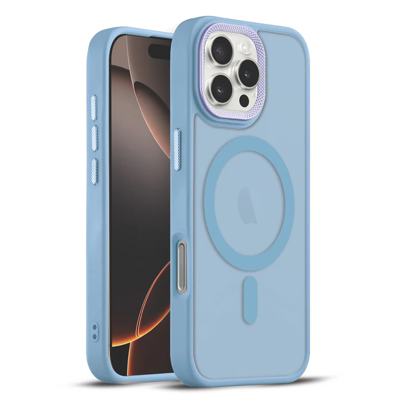 Textured Metal Ring Wireless Charging Support Back Case For Apple iPhone 16 Pro - Image 7