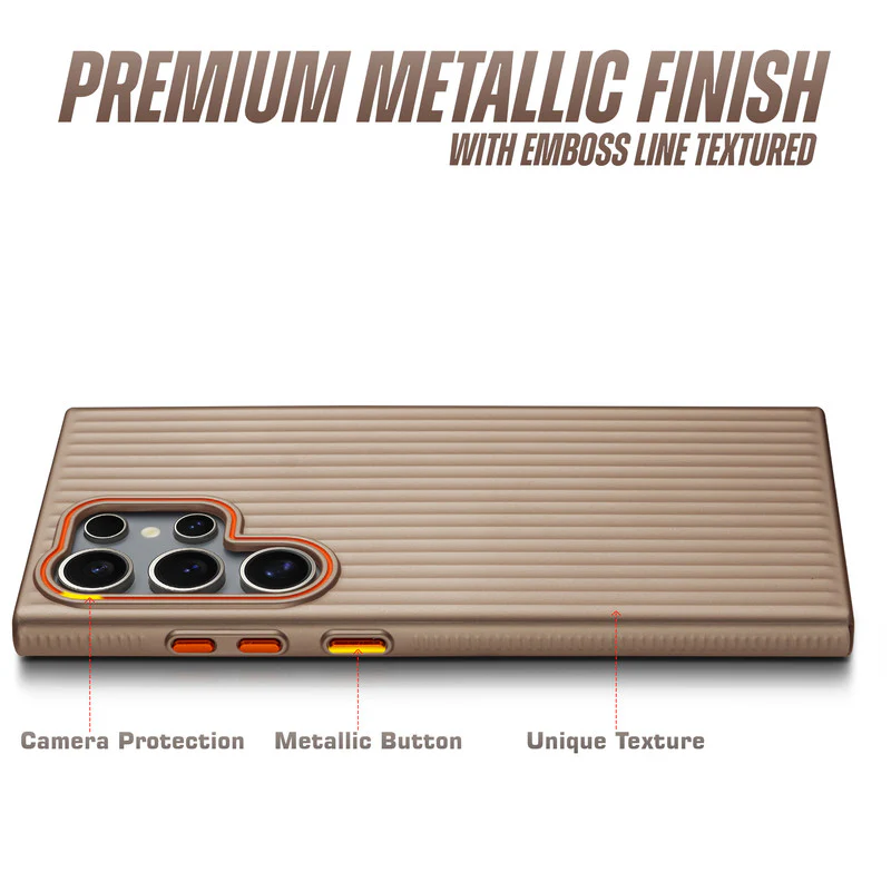 Titanium Grid Armor Hard Back Case For Samsung S22 Ultra 5G - Image 10