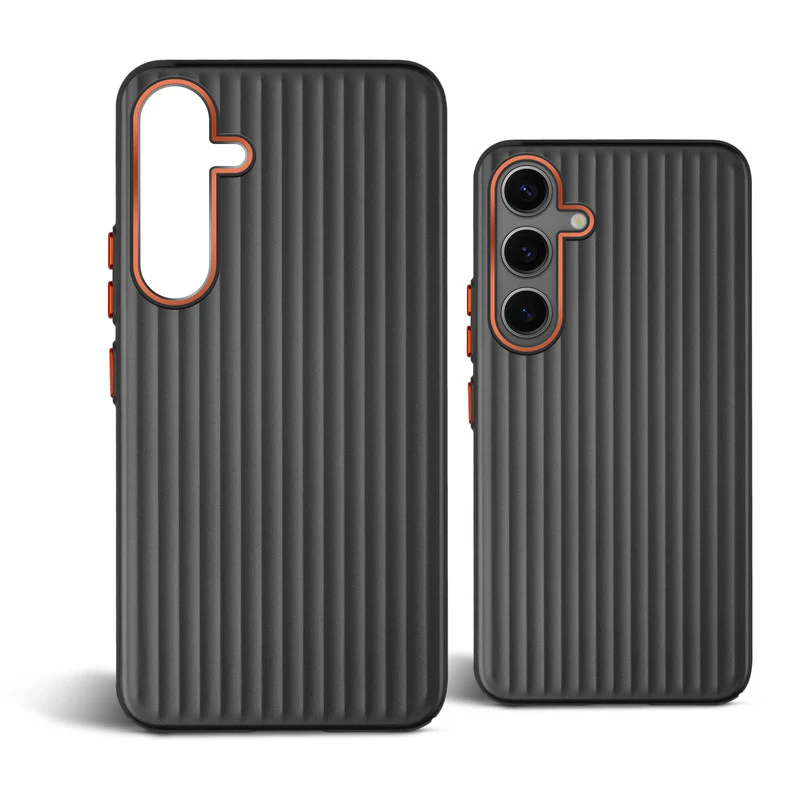 Titanium Grid Armor Hard Back Case For Samsung S25 5G - Image 5