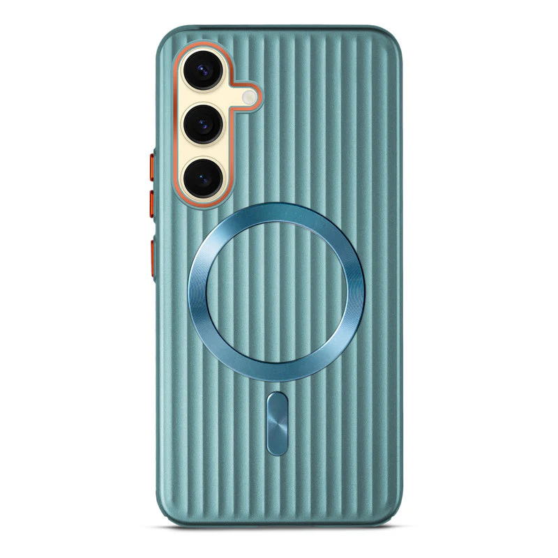 Titanium Grid Armor Hard Back Case For Samsung S25 5G, With Wireless Charging Support Compatible - Image 20