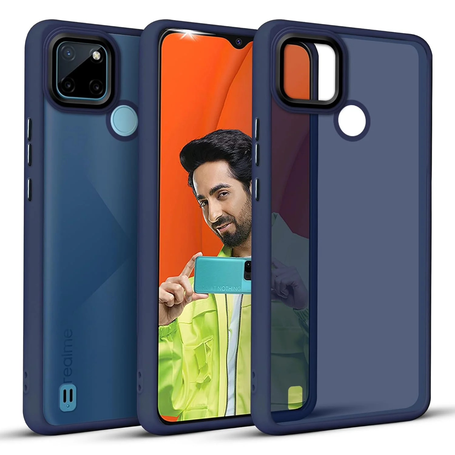 Translucent Matte Back Case Cover for Realme C21y | Realme C25y | Anti-Slip Back | Smooth Sides Soft -Black - Image 16