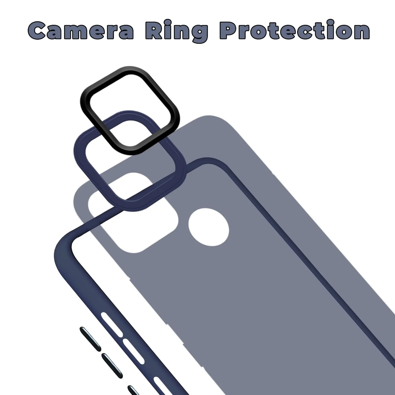 Translucent Matte Back Case Cover for Realme C21y | Realme C25y | Anti-Slip Back | Smooth Sides Soft -Black - Image 18