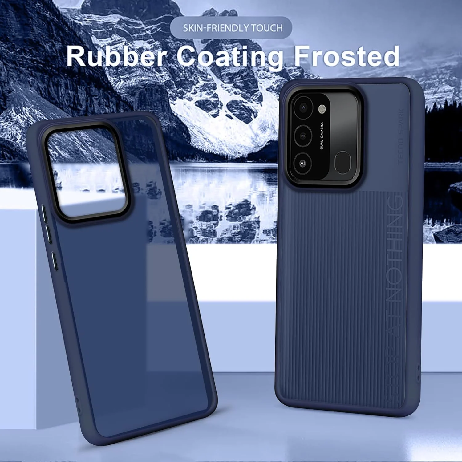 Translucent Matte Back Case Cover for Tecno Spark 8C | Tecno Spark Go 2022 | Anti-Slip Back | Smooth Sides Soft -Black - Image 13