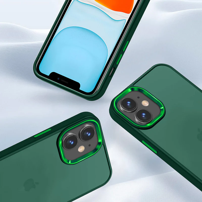 Translucent Matte with Shiny Camera Ring Back Cover for Apple iPhone 11 - Image 6