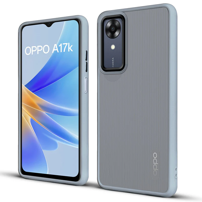 Translucent Matte with Shiny Camera Ring Back Cover for Oppo A17k - Image 14