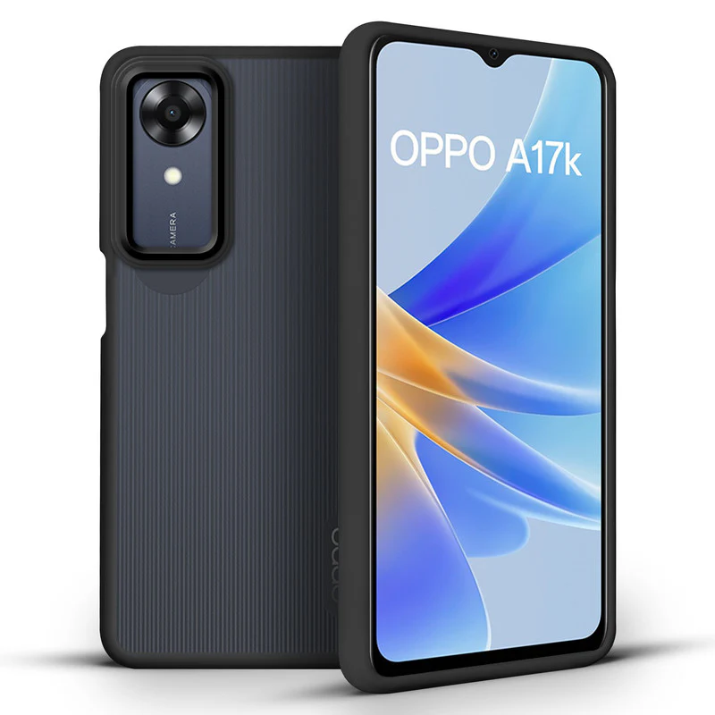 Translucent Matte with Shiny Camera Ring Back Cover for Oppo A17k - Image 5