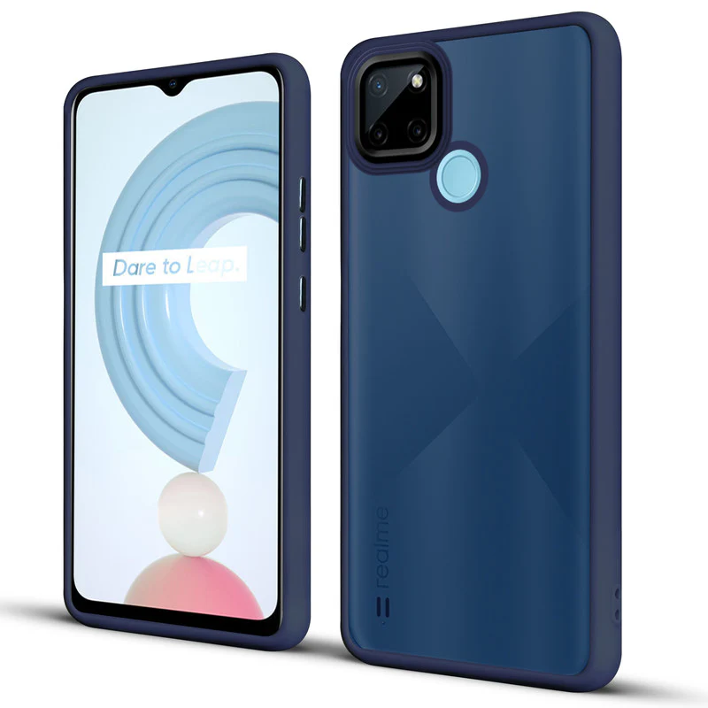 Translucent Matte with Shiny Camera Ring Back Cover for Realme C21Y - Image 13
