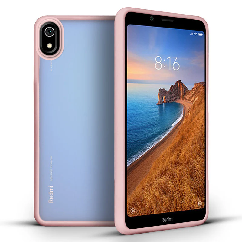 Translucent Matte with Shiny Camera Ring Back Cover for Redmi 7A - Image 39
