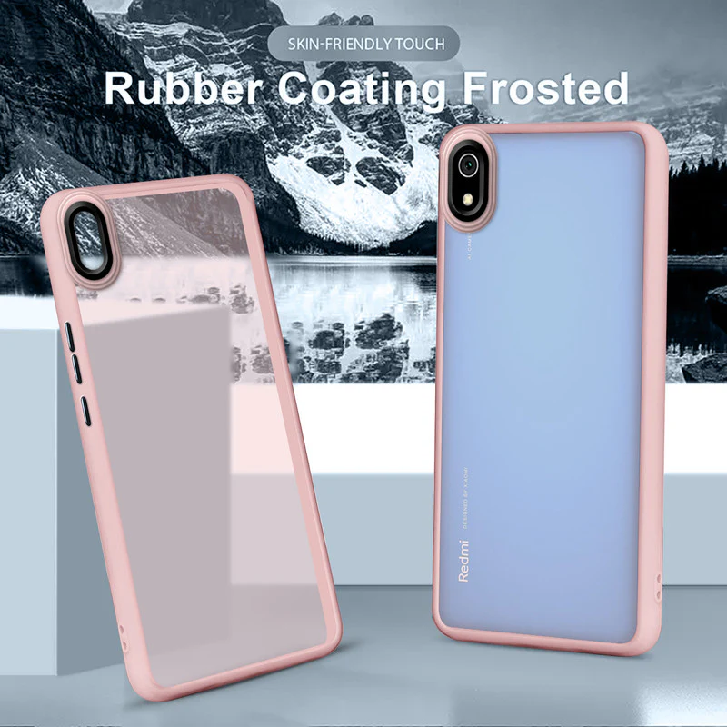 Translucent Matte with Shiny Camera Ring Back Cover for Redmi 7A - Image 40
