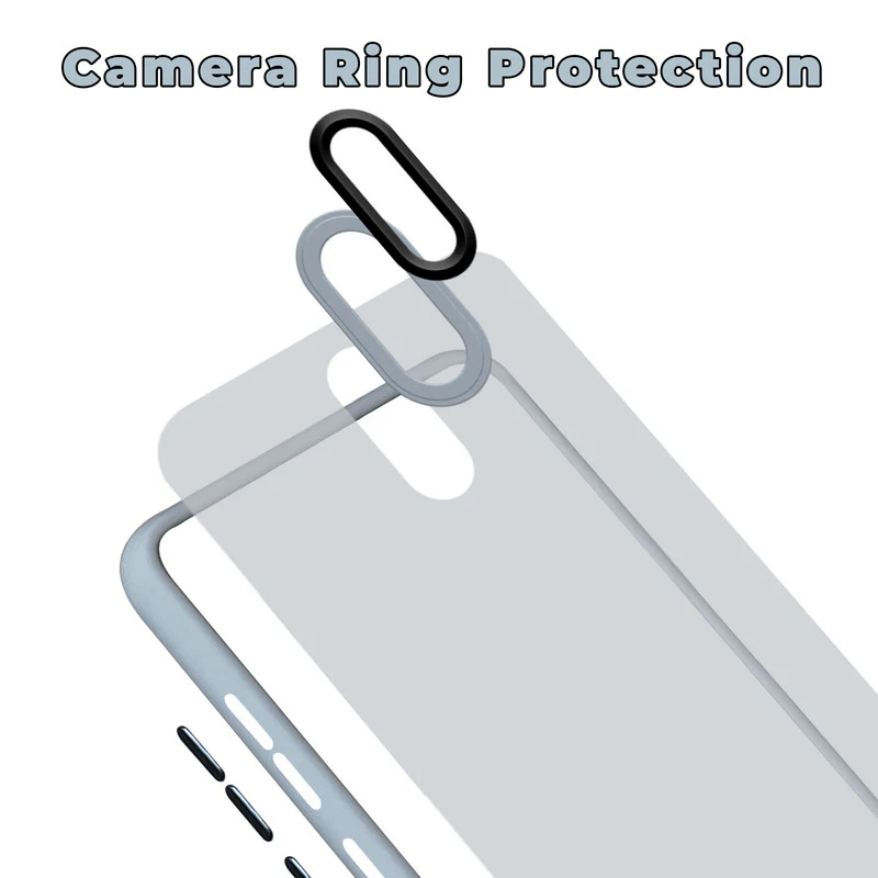 Translucent Matte with Shiny Camera Ring Back Cover for Redmi 8A Dual - Image 17