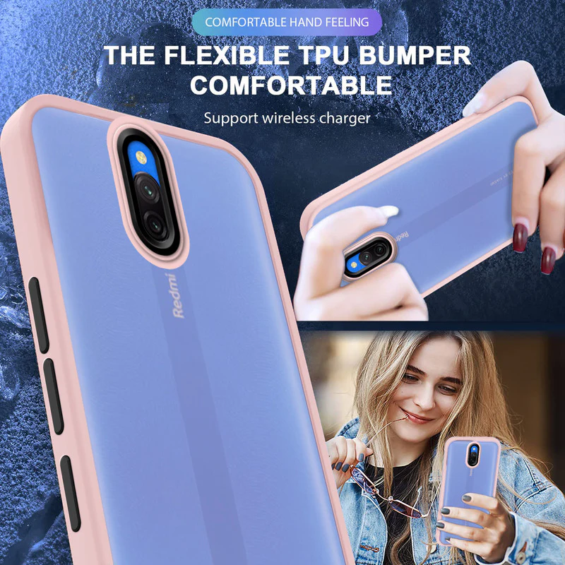 Translucent Matte with Shiny Camera Ring Back Cover for Redmi 8A Dual - Image 41