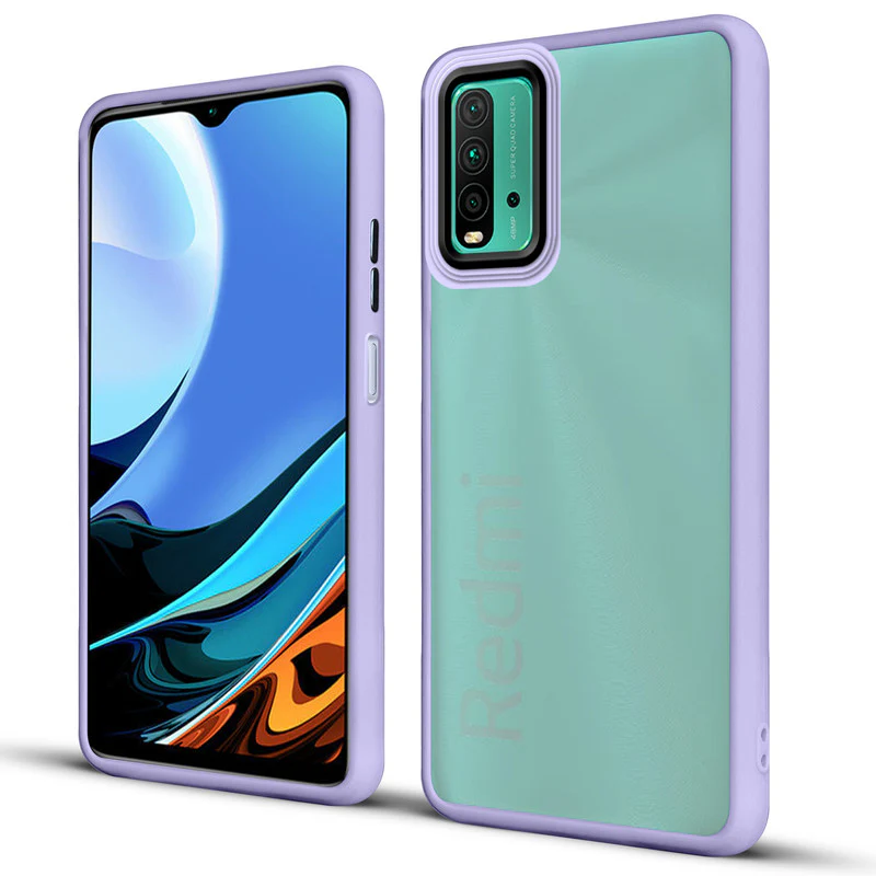 Translucent Matte with Shiny Camera Ring Back Cover for Redmi 9 Power - Image 20