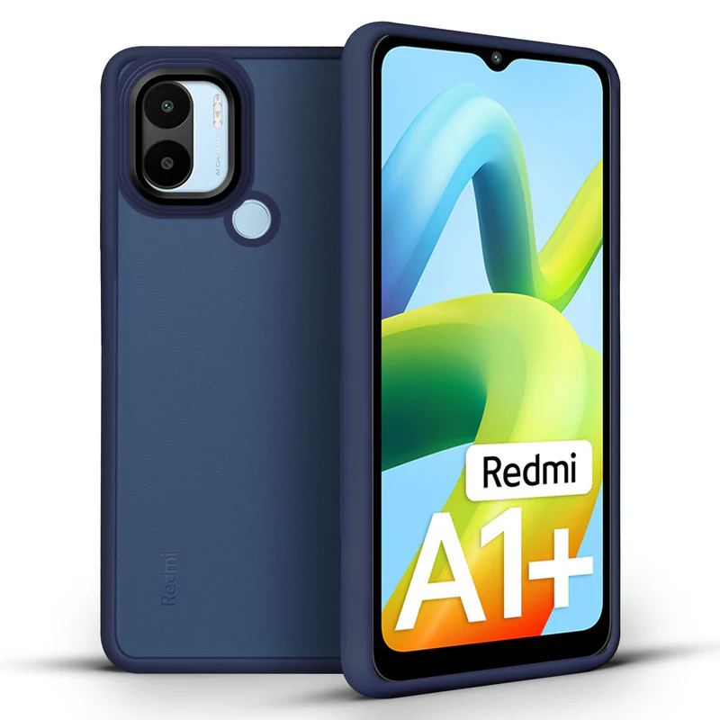 Translucent Matte with Shiny Camera Ring Back Cover for Redmi A1 Plus - Image 11