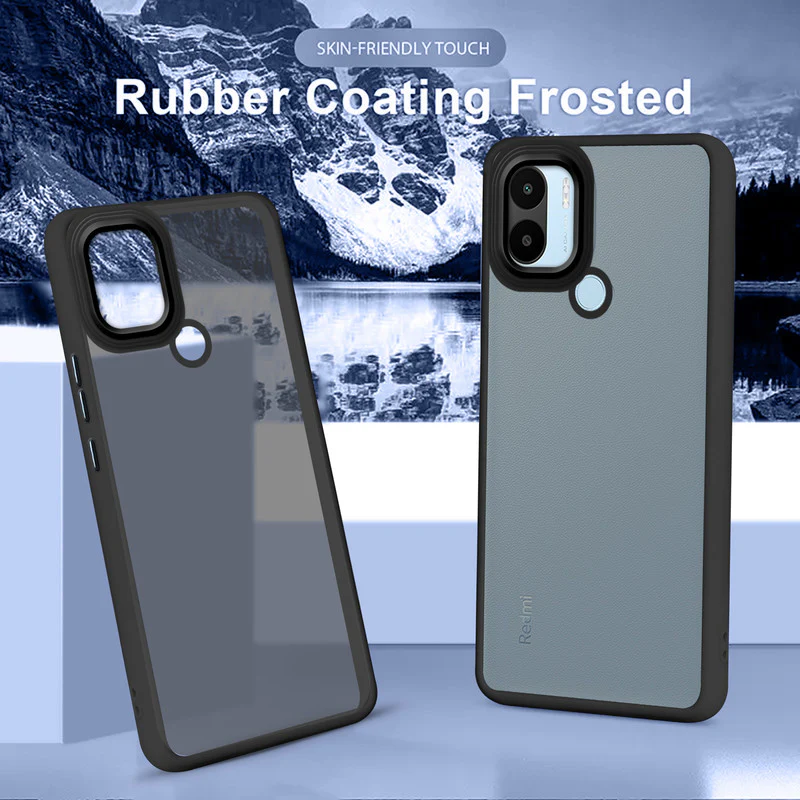 Translucent Matte with Shiny Camera Ring Back Cover for Redmi A1 Plus - Image 5
