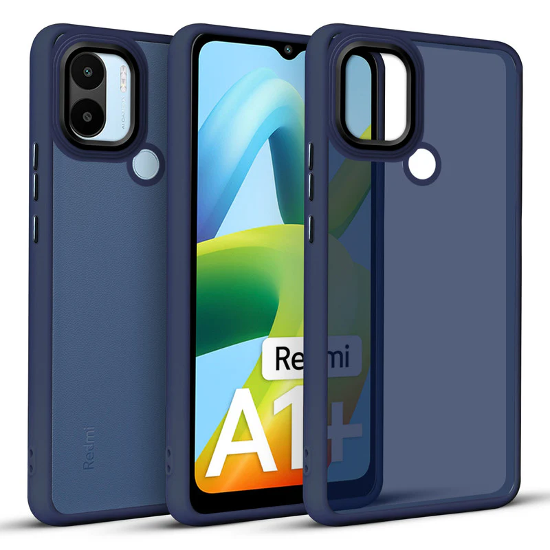 Translucent Matte with Shiny Camera Ring Back Cover for Redmi A1 Plus - Image 8