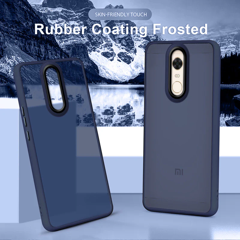 Translucent Matte with Shiny Camera Ring Back Cover for Redmi Note 5 - Image 12