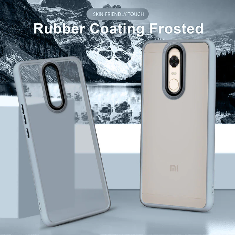 Translucent Matte with Shiny Camera Ring Back Cover for Redmi Note 5 - Image 19