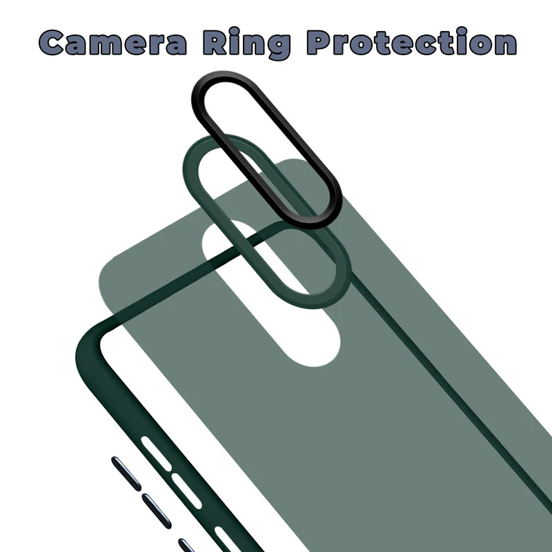 Translucent Matte with Shiny Camera Ring Back Cover for Redmi Note 5 - Image 24