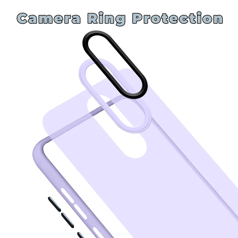 Translucent Matte with Shiny Camera Ring Back Cover for Redmi Note 5 - Image 31