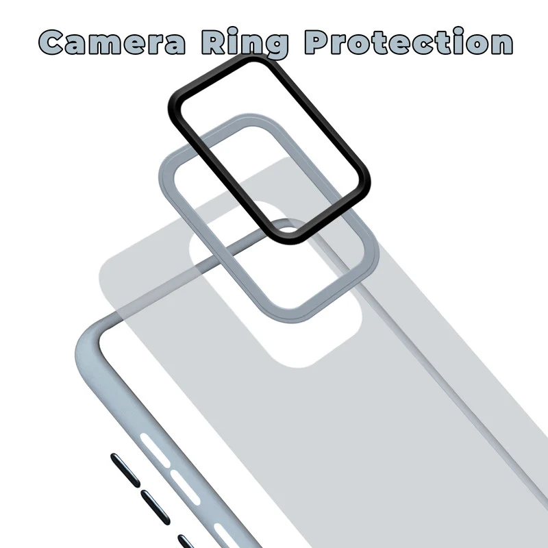 Translucent Matte with Shiny Camera Ring Back Cover for Redmi Note 9 - Image 11