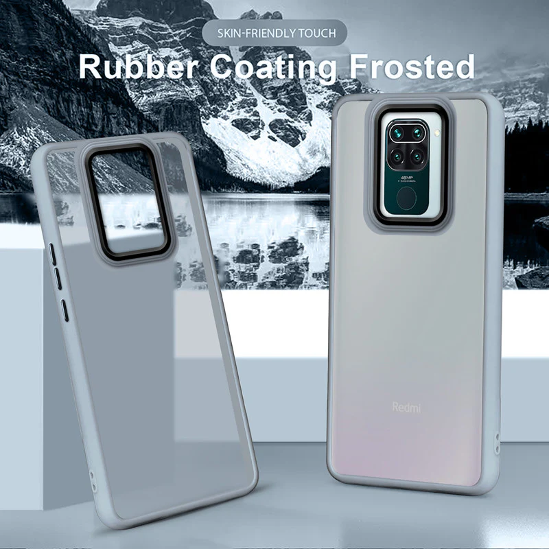 Translucent Matte with Shiny Camera Ring Back Cover for Redmi Note 9 - Image 13