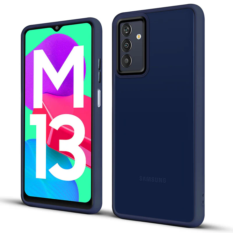 Translucent Matte with Shiny Camera Ring Back Cover for Samsung M13 4G - Image 13
