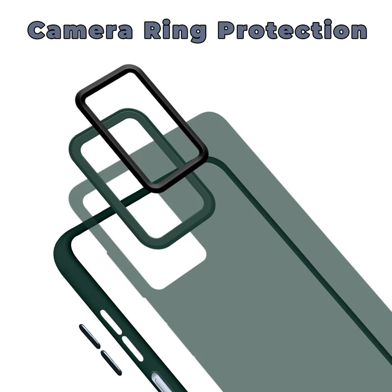 Translucent Matte with Shiny Camera Ring Back Cover for Samsung M13 4G - Image 24