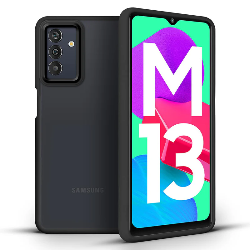 Translucent Matte with Shiny Camera Ring Back Cover for Samsung M13 4G - Image 4
